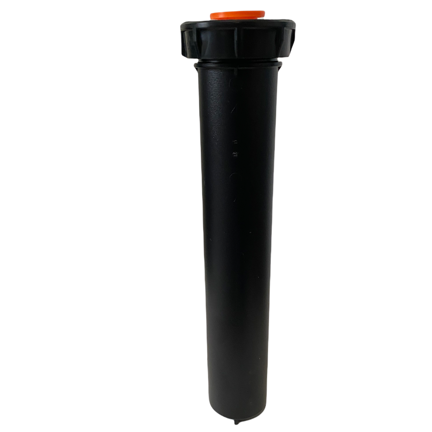 Front view of Rain Bird RD06SP30F RD1800 6-inch pop-up spray head showing top cap and plastic riser.