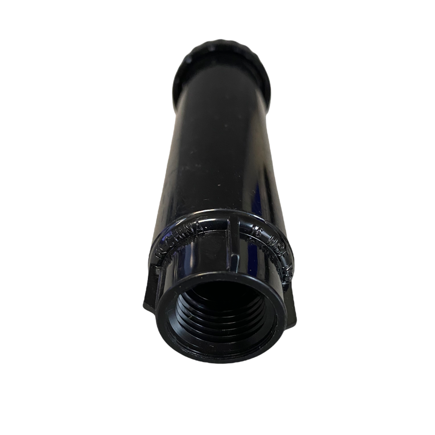 Top view of the US412 showing nozzle face, adjustable 12-VAN nozzle, and compact 1 1/4-inch exposed diameter cap.
