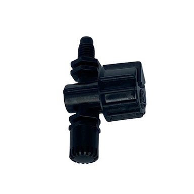 Top and angled view of XS360 Xeri-Spray micro-spray showing adjustable cap and spray outlet, suitable for ground cover and mass plantings.