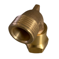 Angled detail of the SH1 hose swivel highlighting the rotation mechanism and secure threaded connections for quick-coupler valve keys.