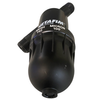 Top view of Netafim manual disc filter highlighting the compression mechanism and access cover for tool-free maintenance and cleaning.