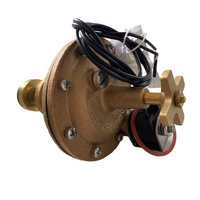 Close-up side view of Model 800 brass valve adapter highlighting the inlet/outlet threads and robust red-brass body.