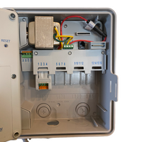SmartLine SL1600 opened enclosure showing internal transformer, terminal block, and hot-swappable SLM module bay.