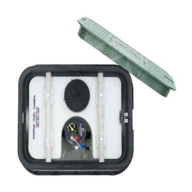Pro Products GreenFeeder P1X-ETC5G product image showing feeder unit and 5-gallon tank inside a jumbo valve box.