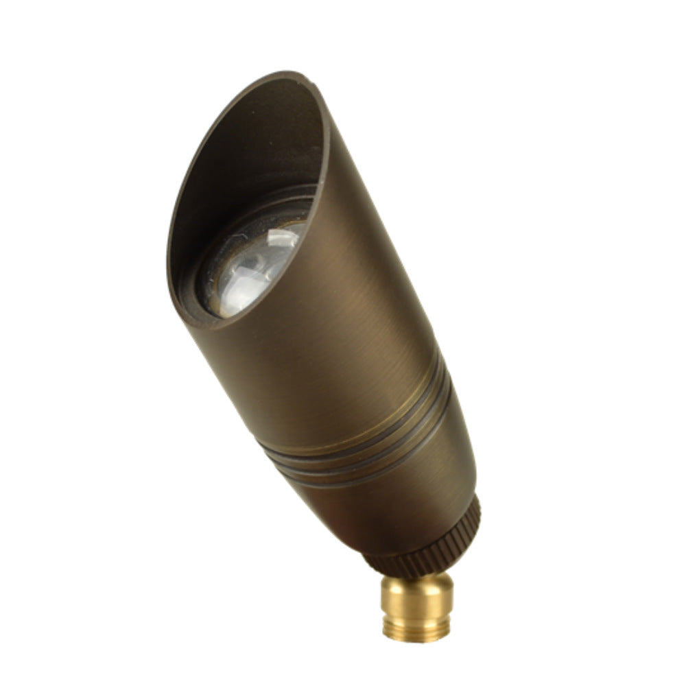 Unique Probe Up Light — Weathered Brass, 4W 2700K, 40° Beam