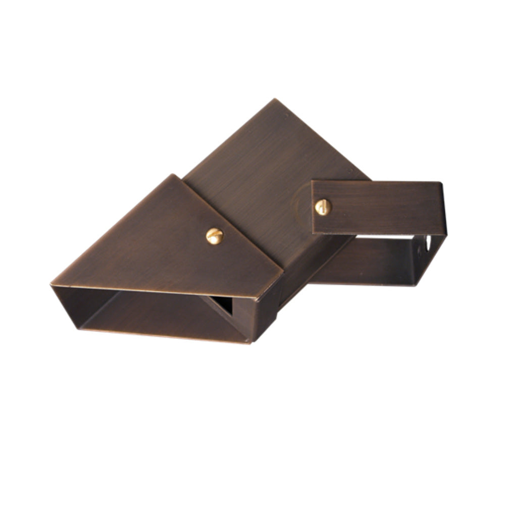 Quasar 2 Square Down Light, Weathered Brass, No Lamp Included