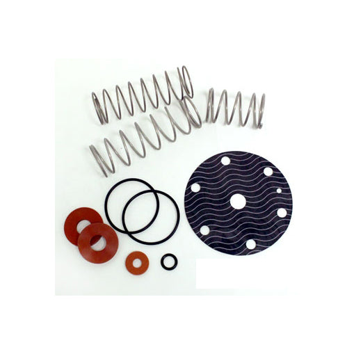 Wilkins RK34-975XL repair kit product image showing replacement seals and components for 3/4–1" 975XL backflow preventer (top view).