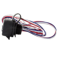 Close-up of SmartPort connector on ROAM-WH 6 ft wiring harness, showing connector end, pins, and reinforced strain relief.