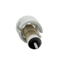 Close-up of Irritrol RSCAP replacement cap and spindle showing component shapes and mounting features.