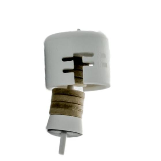 Product photo of Irritrol RSCAP cap, disc and spindle assembly laid out on a white background, front view.