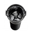 Side view of Rain Bird RWSB1402 showing 12 in swing joint, fixed riser bubbler, and vandal-resistant 4 in grate for underground root watering.
