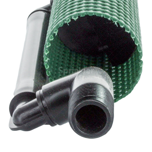 Angle view of RZWS1025 showing internal StrataRoot baffles through the grate and ready-to-bury design for efficient subsurface irrigation of trees and shrubs.