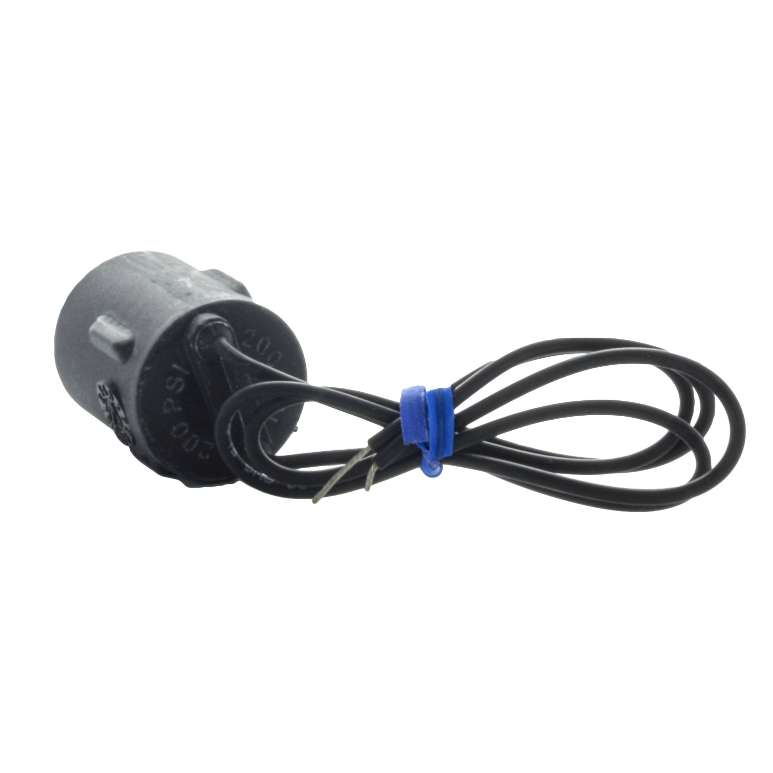 Side angle of S24BSA solenoid assembly highlighting brass plunger detail, coil housing, and mounting threads for easy replacement in irrigation valves.