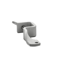 Side angle of SGM gutter mount showing the bracket profile and how the sensor sits above the gutter edge when installed.