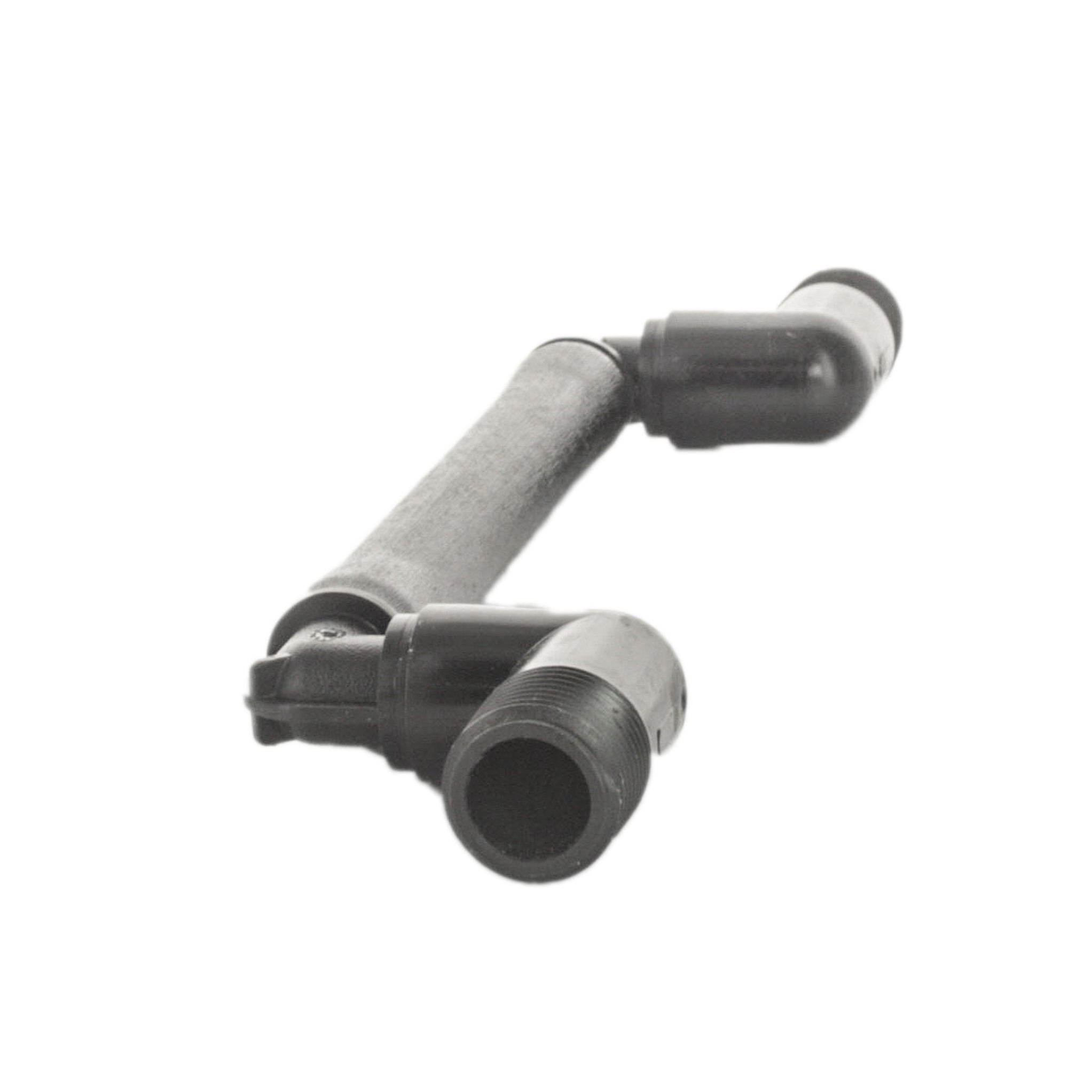 Top view of Hunter SJ-506 showing swivel ells, threaded inlet, and durable tubing engineered for impact resistance.