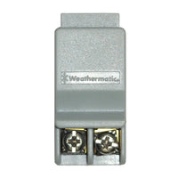 Weathermatic SLM2 SmartLine 2-station expansion module, front view showing connector and label details