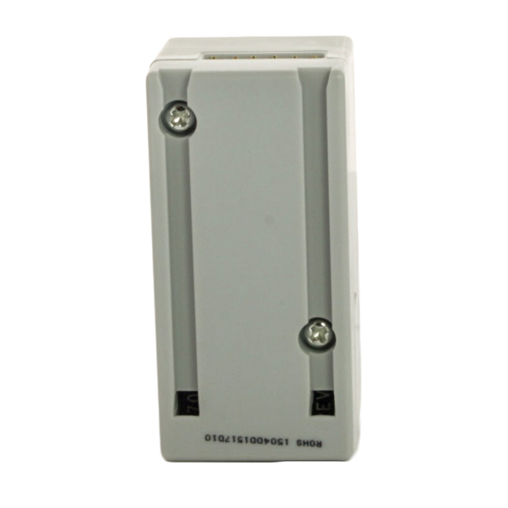 Close-up of Weathermatic SLM4 module edge showing locking tab, connector interface, and product identification label for easy installation.