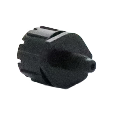 Side view of Rain Bird SXB360 Xeri-Bubbler showing 10-32 threaded inlet and compact micro-bubbler body for drip systems