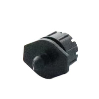 Top close-up of SXB360025 cap showing eight evenly spaced outlets and textured adjustment surface for regulating flow and radius.