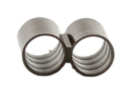 Front view of Netafim T12FIG8 12mm Figure-Eight Line End, molded barbed fitting for Techline EZ dripline, highlighting overall shape and locking barb.