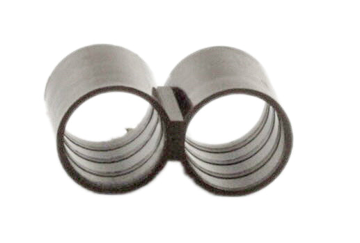 Front view of Netafim T12FIG8 12mm Figure-Eight Line End, molded barbed fitting for Techline EZ dripline, highlighting overall shape and locking barb.