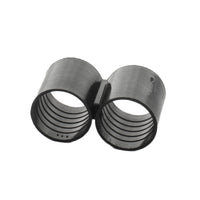 TLFIG8 installed on 17mm (1/2 inch) drip tubing, demonstrating the secure, tool-free fit achieved by the figure-8 design.
