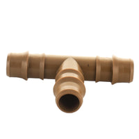 Group of Netafim TLTEE 17mm insert tees showing consistent barb geometry and durable one-piece molding for irrigation use.