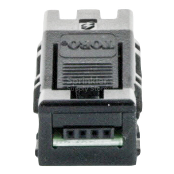 Toro TSM-02 expansion module installed in a controller bay, illustrating removable module design and how multiple modules expand total station count.