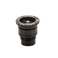 Studio image of TVAN 15 ft variable arc nozzle with black top, highlighting body markings and easy top‑adjust grip surface.