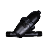 Packaged Toro T-ALFS10150-L filter close-up displaying model label and removable 150-mesh screen for easy cleaning.