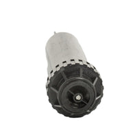 Close view of Rain Bird US415 Uni-Spray 4-inch pop-up spray head with 15-VAN nozzle, showing exposed cap, nozzle port and nozzle screen for service.
