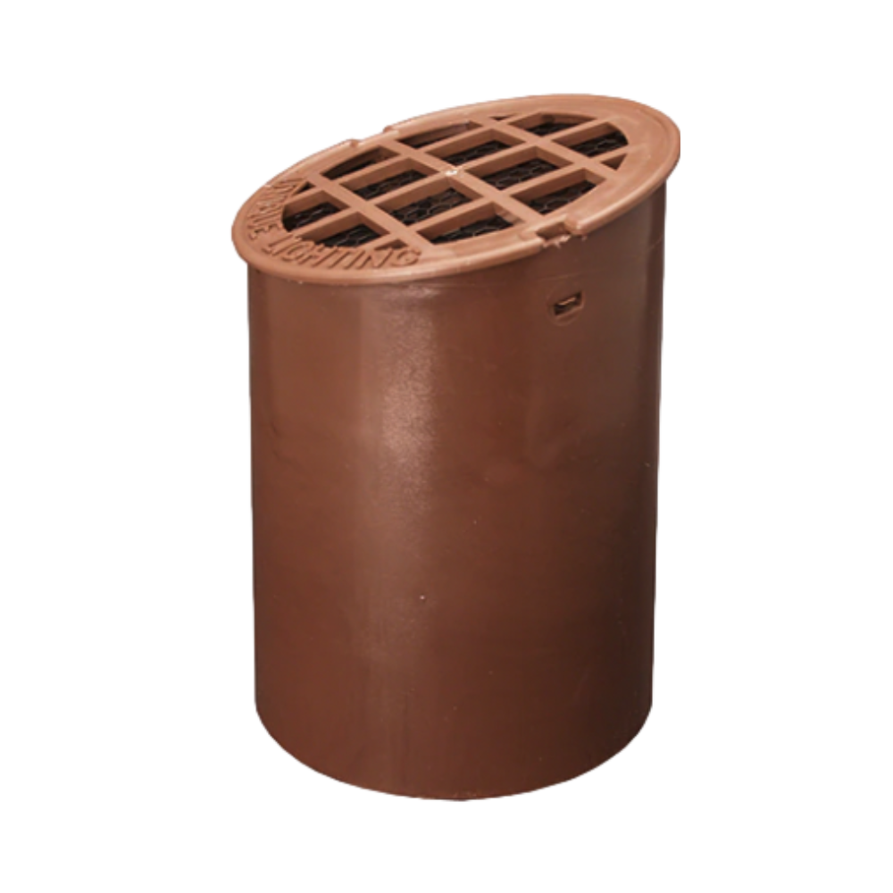 Unique F100 Composite Well Light Housing, Light Brown