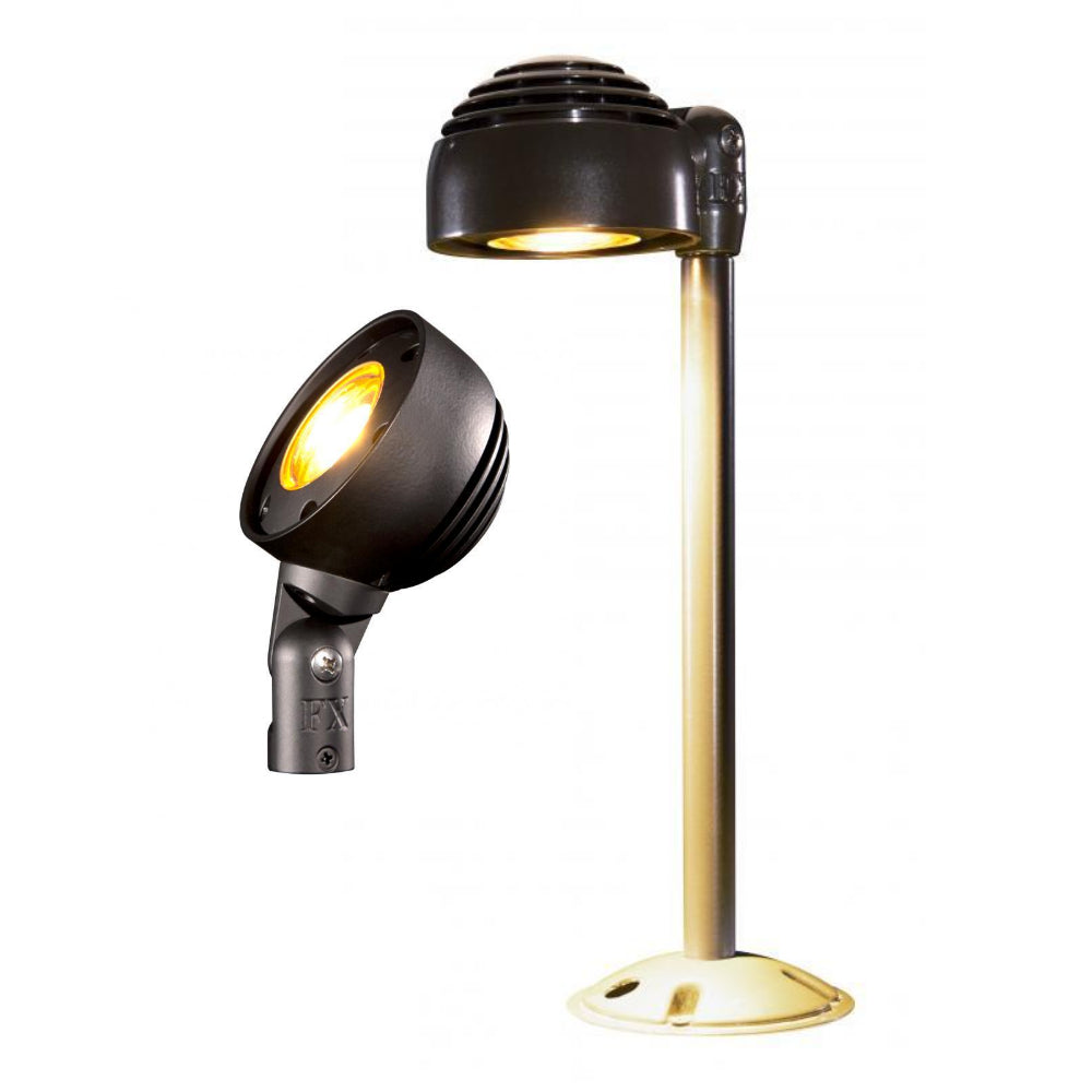RW LED Up Light - 3-LED Board, 12-inch Riser, Bronze Metallic