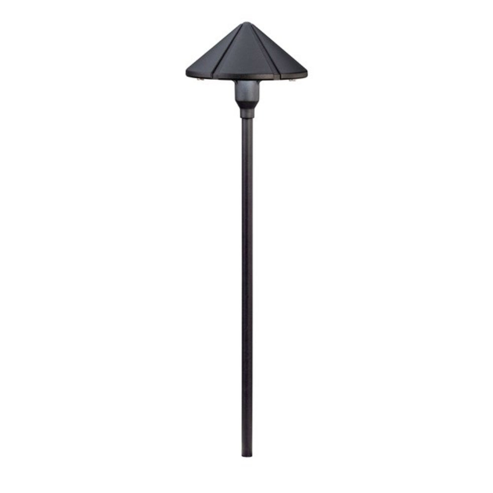 Kichler 15326BKT Six-Groove 12V Center-Mount Path Light