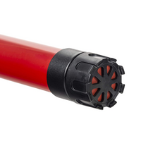 Removable intake foot and pump base of the Siphon King utility hand pump, illustrating the easy-clean design for suction maintenance in debris.