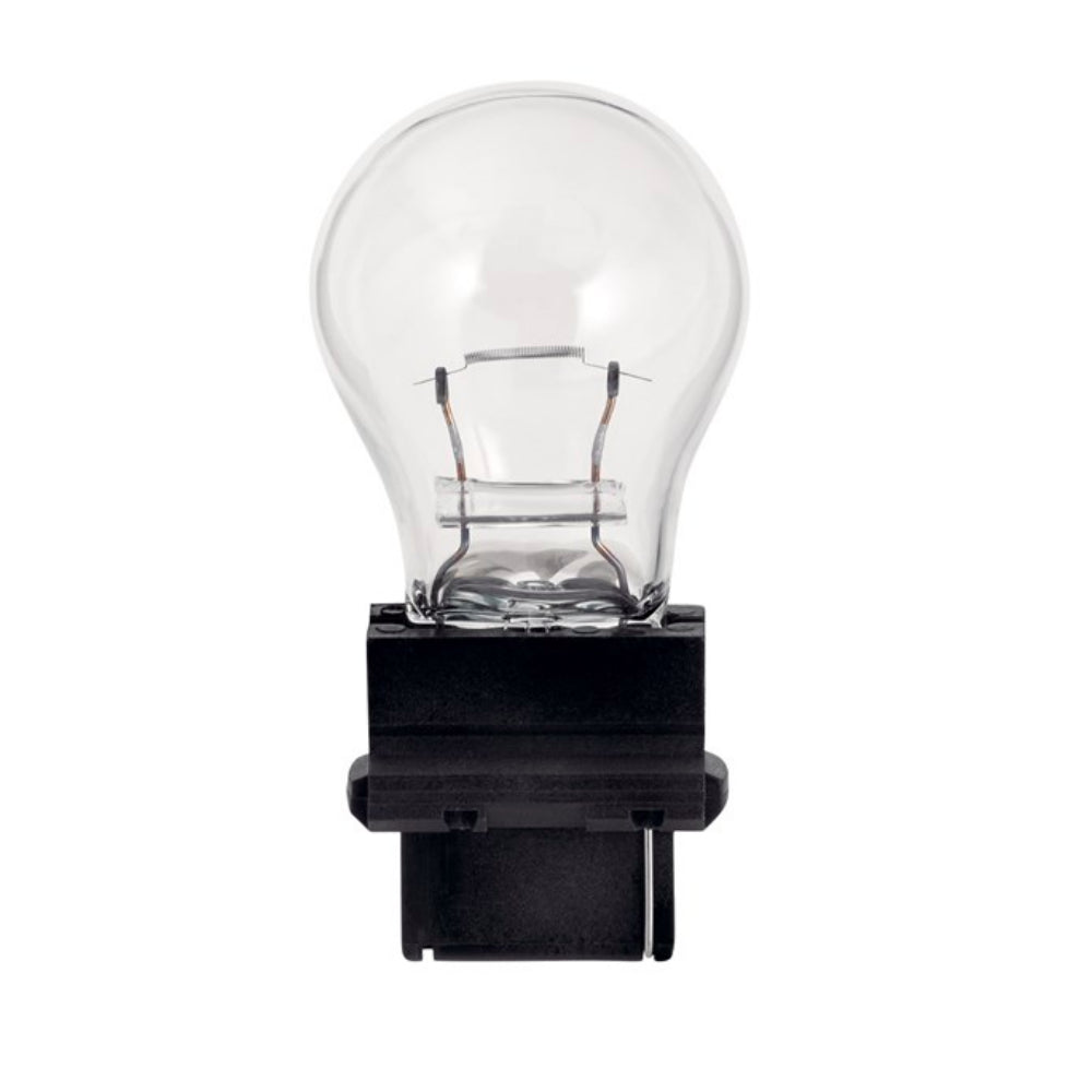 Kichler 15599CLR clear S8 wedge krypton bulb (12V 18.5W) on white background, showing glass envelope and wedge base.