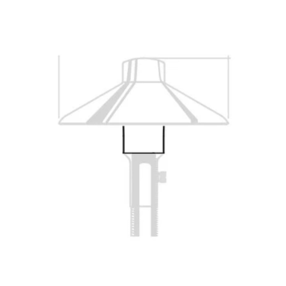 Replacement borosilicate glass lens for Unique Centaurus 8 lighting fixture, front view on white background (SKU 4310003)