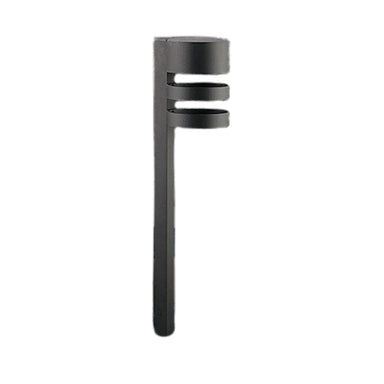 Black Vista PR-4204 path light fixture on white background showing die-cast aluminum housing and clear polycarbonate lens.