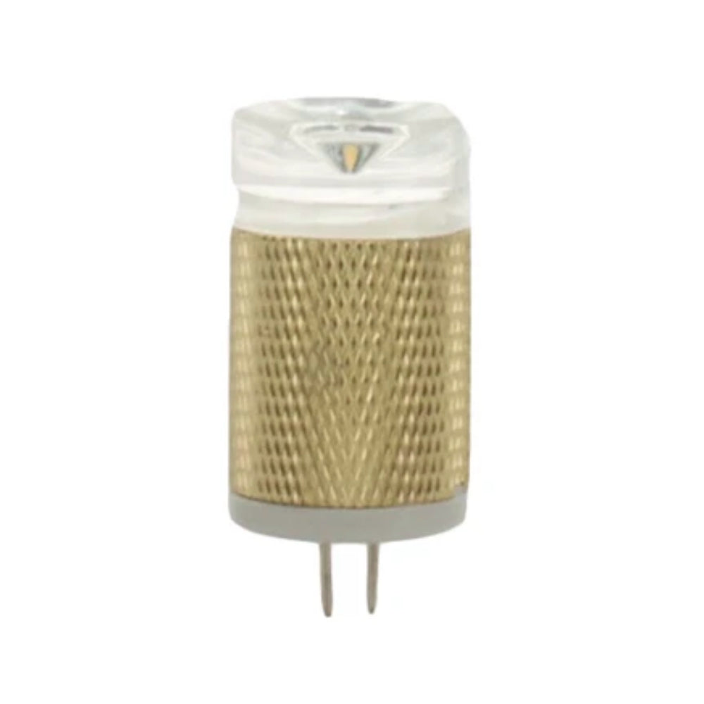 Unique FLEX GOLD T3 2W 2700K water-resistant tubular LED lamp for 12V landscape fixtures, shown on a plain background.