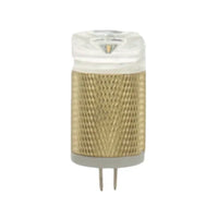 Unique FLEX GOLD T3 2W 2700K water-resistant tubular LED lamp for 12V landscape fixtures, shown on a plain background.