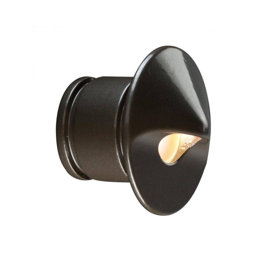 FX PO LED Wall Light, Round Faceplate, Antique Bronze