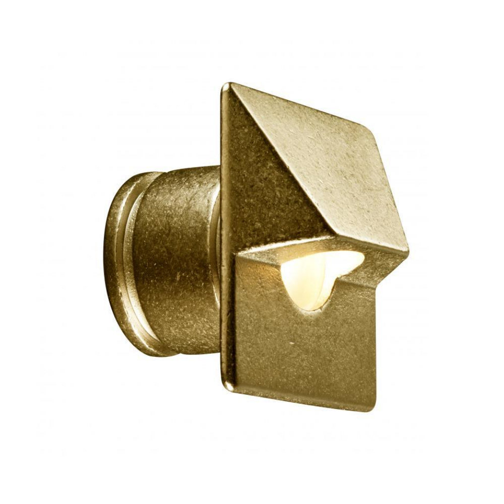 FX PO 1LED Square Wall Light - Natural Brass
