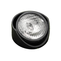 Vista GW-5240-B-NL black composite well light housing, 5.75in diameter, adjustable mounting bracket and recessed lamp holder.