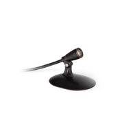 Atlantic Water Gardens WWCS2 warm-white 2W compact spotlight in oil-rubbed bronze, showing base and ground stake.