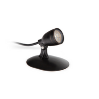 Atlantic Water Gardens WWCS4 warm white compact LED spotlight in oil-rubbed bronze finish with ground stake and quick-connect cord
