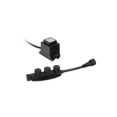 WW30X4 30W outdoor solid-state transformer with 4-outlet block splitter and weatherproof caps