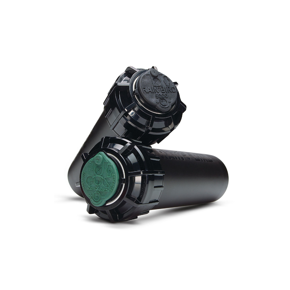 Rain Bird 5012+PCSAMR 12 in. 5000 Series part-circle rotor sprinkler head on white background.