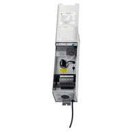 Front view of Kichler 15PR200SS Pro Series 200W stainless steel landscape transformer, showing lead wire and mounting features.