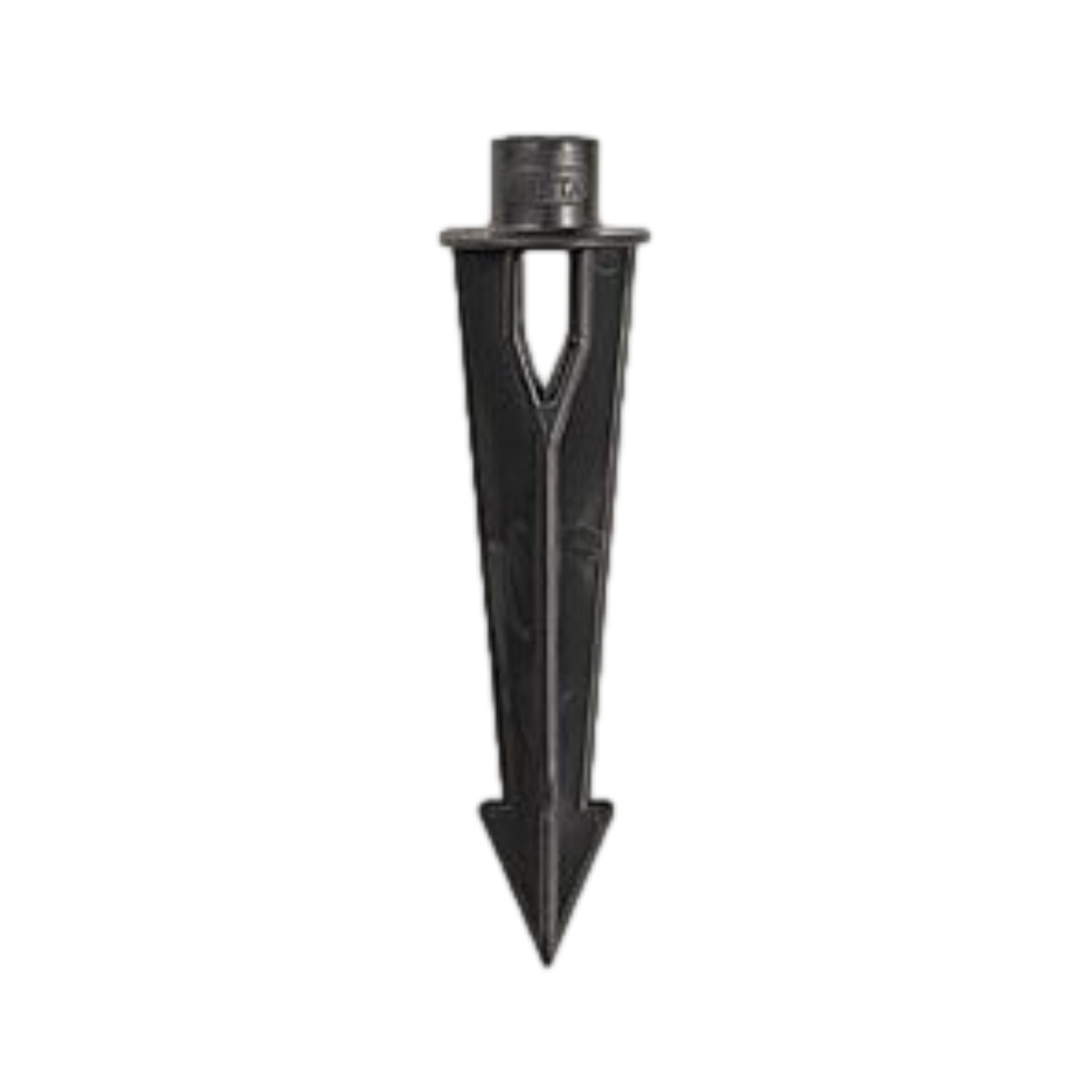 Vista GS-150 9" Black ABS Ground Stake with 1/2" FPT