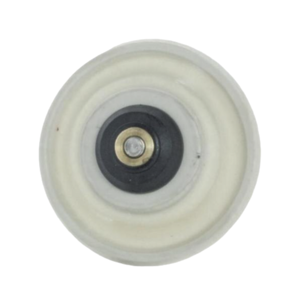 Weathermatic 50-110DMSA replacement diaphragm on white background, single rubber diaphragm with central mounting hole.